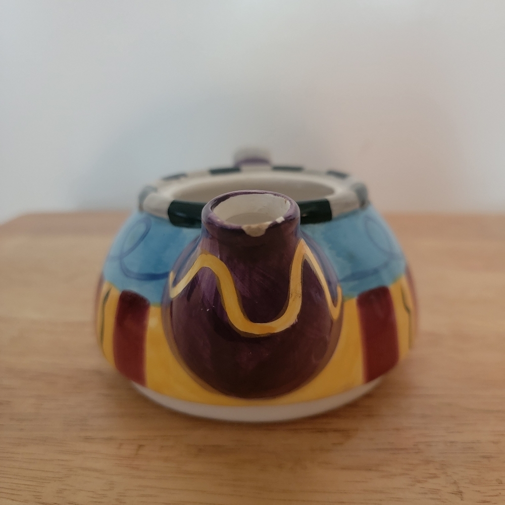 Stackable 3pc Ceramic Tea Set - Picture 4 of 13